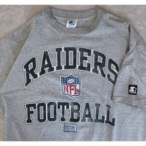 vintage Los Angeles Raiders Starter NFL Pro Line grey XL